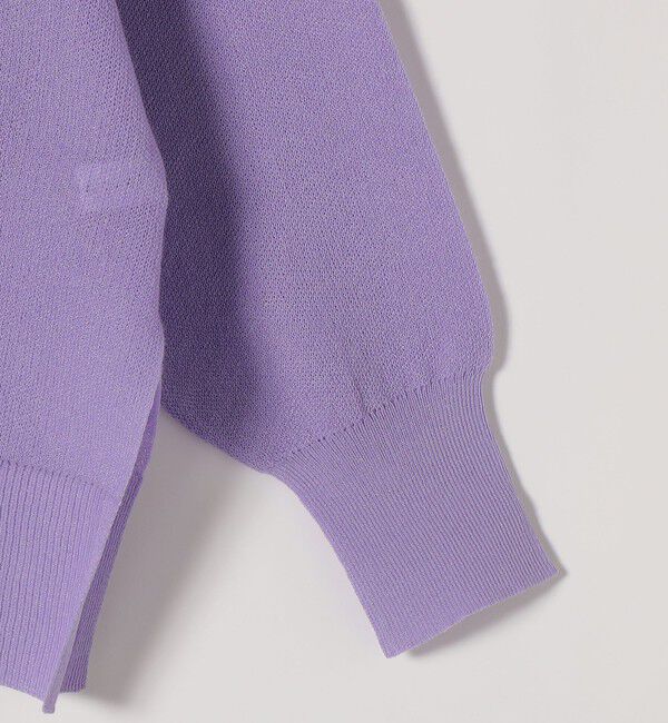 quaranciel「《予約》quaranciel:〈手洗い可能〉シアー 2way Vネック ドルマン ニット プルオーバー」|ニット・セーター|