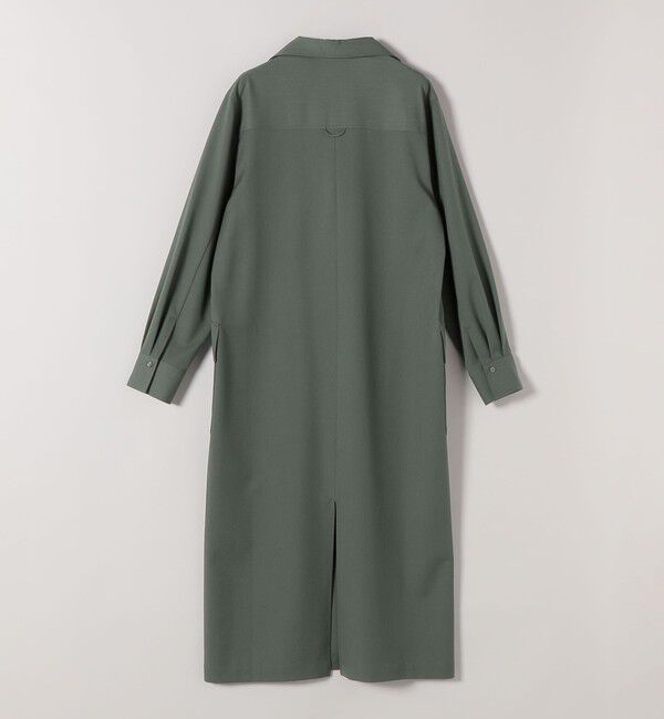 quaranciel「《予約》quaranciel:〈洗濯機可能〉Vネック スキッパー ロング シャツ ワンピース」|ワンピース|