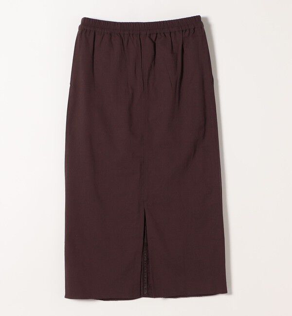 SHIPS any「《予約》SHIPS any:〈手洗い可能〉リネンミックス Iライン フリル イージー スカート」|スカート|