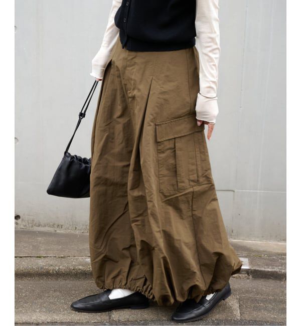 OUTDOOR PRODUCTS Usual Things「≪予約/WEB・横浜店限定カラーあり≫ドロストバルーンカーゴスカート」|スカート|