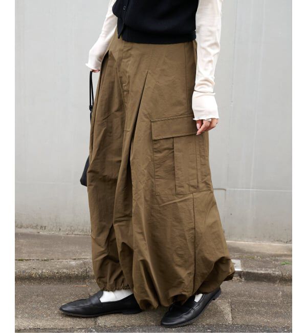 OUTDOOR PRODUCTS Usual Things「≪予約/WEB・横浜店限定カラーあり≫ドロストバルーンカーゴスカート」|スカート|
