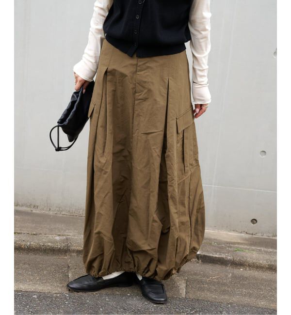 OUTDOOR PRODUCTS Usual Things「≪予約/WEB・横浜店限定カラーあり≫ドロストバルーンカーゴスカート」|スカート|