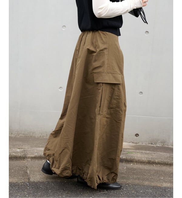 OUTDOOR PRODUCTS Usual Things「≪予約/WEB・横浜店限定カラーあり≫ドロストバルーンカーゴスカート」|スカート|