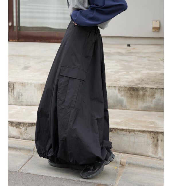 OUTDOOR PRODUCTS Usual Things「≪予約/WEB・横浜店限定カラーあり≫ドロストバルーンカーゴスカート」|スカート|