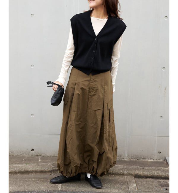 OUTDOOR PRODUCTS Usual Things「≪予約/WEB・横浜店限定カラーあり≫ドロストバルーンカーゴスカート」|スカート|