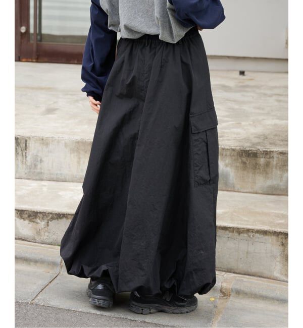 OUTDOOR PRODUCTS Usual Things「≪予約/WEB・横浜店限定カラーあり≫ドロストバルーンカーゴスカート」|スカート|