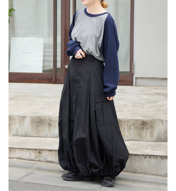 OUTDOOR PRODUCTS Usual Things「≪予約/WEB・横浜店限定カラーあり≫ドロストバルーンカーゴスカート」|スカート|