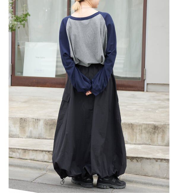 OUTDOOR PRODUCTS Usual Things「≪予約/WEB・横浜店限定カラーあり≫ドロストバルーンカーゴスカート」|スカート|