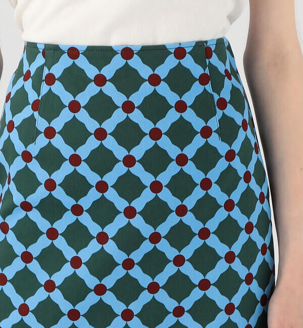 Ballsey「ダイヤゴナルプリント マーメイドスカート」|フレア|