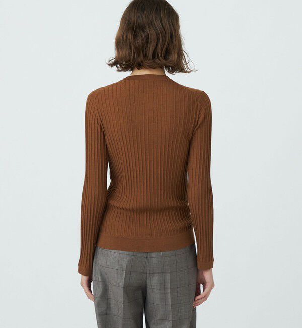 TOMORROWLAND collection「カシミヤシルクリブ クルーネックカーディガン」|カーディガン|