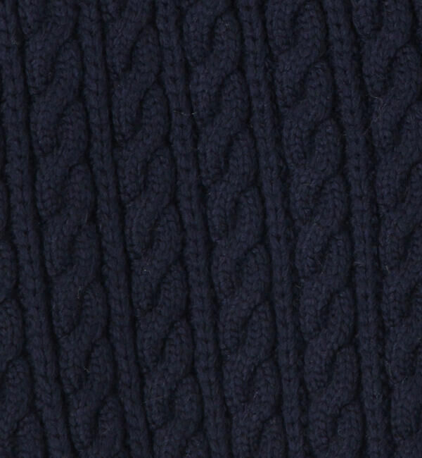 MACPHEE「ハイブリットコットンケーブル Vネックベスト」|ニット・セーター|