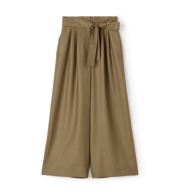 Ballsey「ライトカルゼ ベルテッドパンツ」|スラックス|45 キャメル