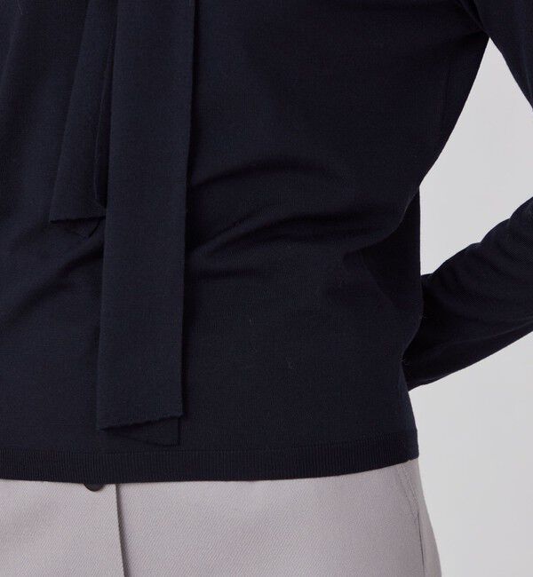 Ballsey「スーパーエクストラファインウール ボウタイプルオーバー」|ニット・セーター|