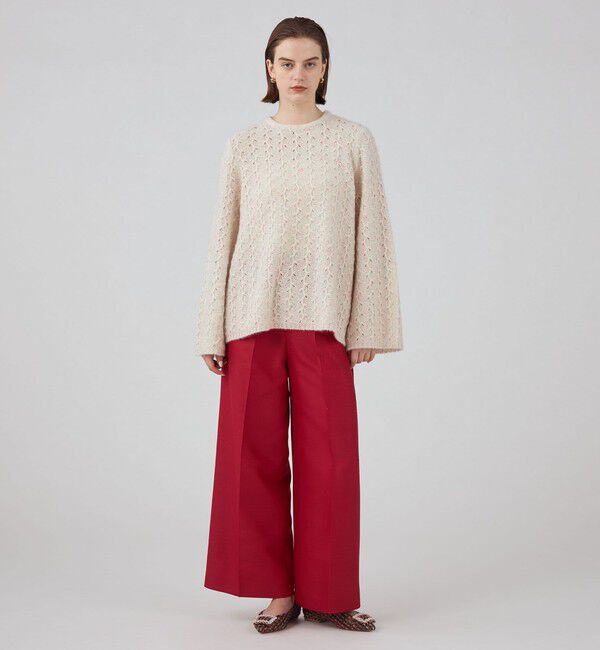 Ballsey「Cashmere Collection フレアスリーブプルオーバー」|ニット・セーター|