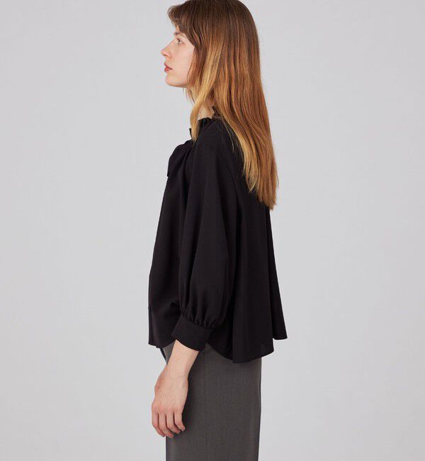 Ballsey「シアートロ フリルネックブラウス」|シャツ・ブラウス|