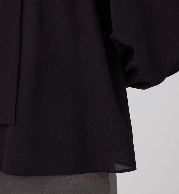 Ballsey「シアートロ フリルネックブラウス」|シャツ・ブラウス|