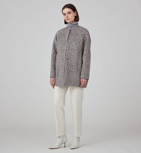 TOMORROWLAND collection「アニマルシャギー ノーカラーコクーンコート」|ノーカラーコート|