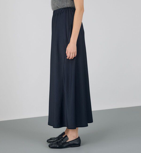 DES PRES「サテンジョーゼット マーメイドスカート」|フレア|
