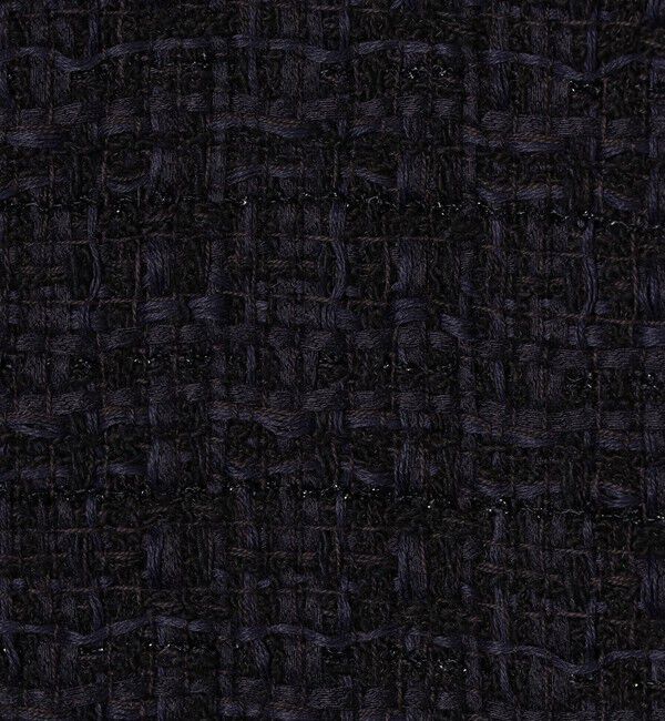 Ballsey「ラメミックスツイード セミダブルクルージャケット」|ノーカラージャケット|