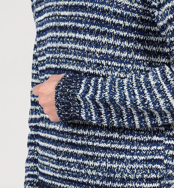 TOMORROWLAND MENS「TOMORROWLAND tricot コットン マルチカラー クルーネックニット」|ニット・セーター|