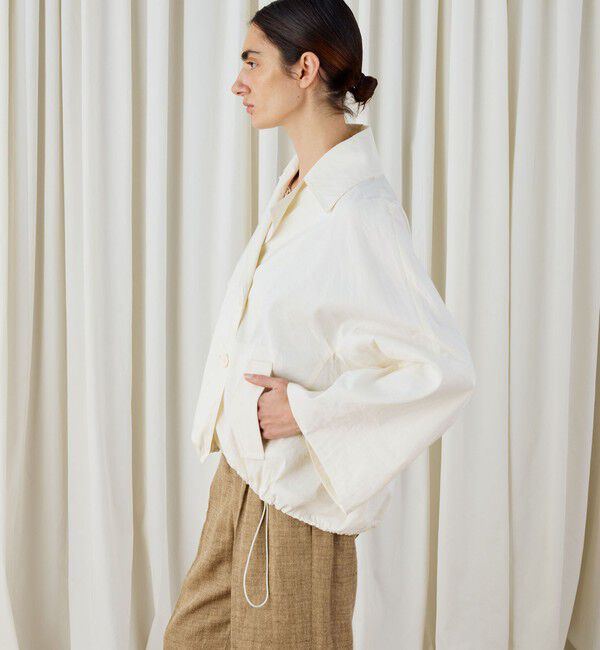 DES PRES「シルクラミーワッシャー ショートPコート」|ピーコート|