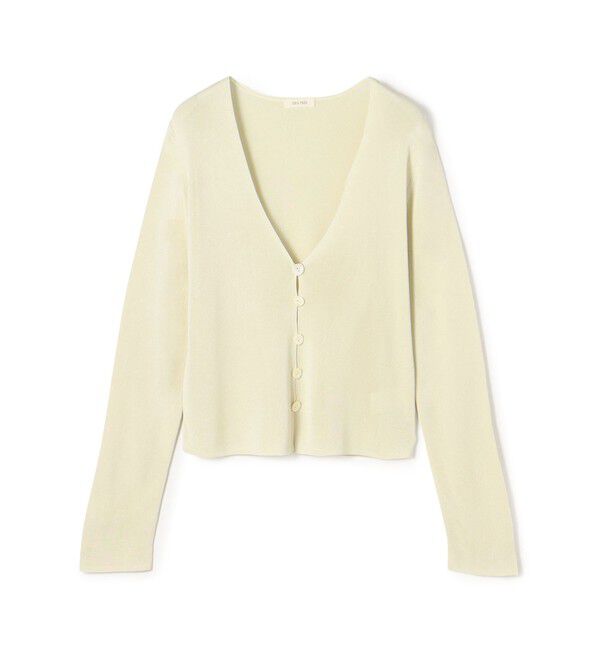 DES PRES「マットレーヨン Vネックカーディガン」|カーディガン|13 ライトグレー