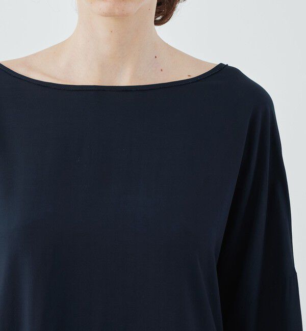 GALERIE VIE「ウォッシャブルレーヨン ボートネックプルオーバー」|シャツ・ブラウス|