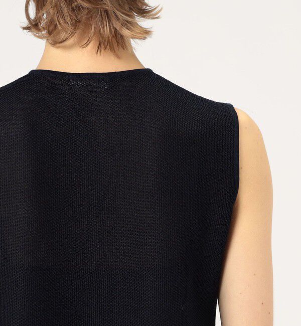 Ballsey「パールメッシュコンビ ペプラムプルオーバー」|ニット・セーター|