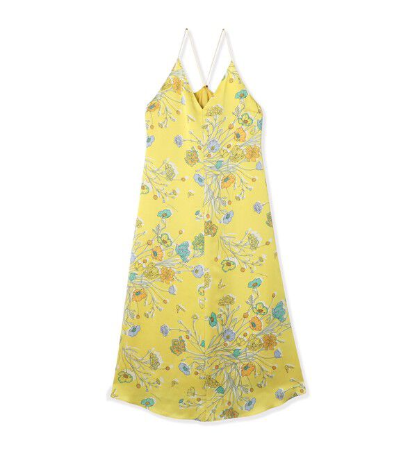 Ballsey「【別注】manipuri for Ballsey Collage Bloom キャミソールワンピース」|ワンピース|22 イエロー系