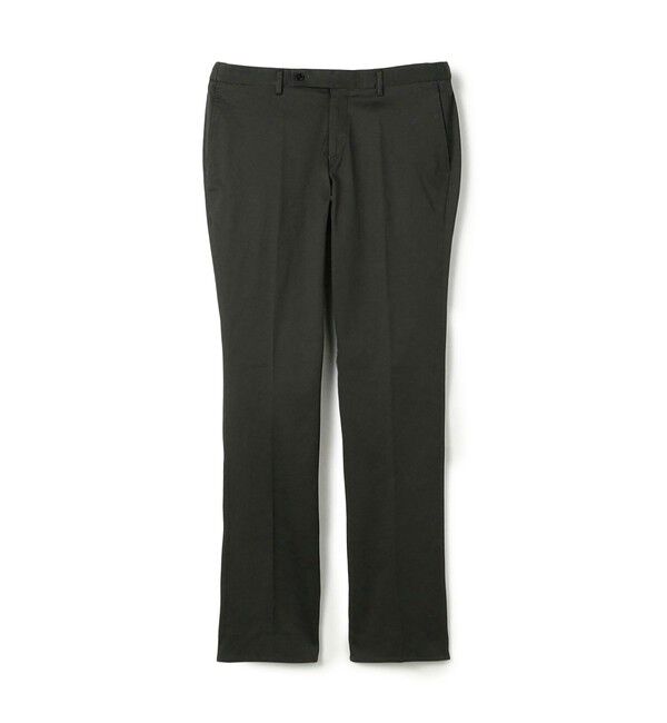 TOMORROWLAND MENS「アイスコットンピケ イージースラックス」|チノ|17 チャコールグレー