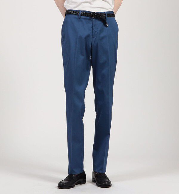 TOMORROWLAND MENS「アイスコットンピケ イージースラックス」|チノ|