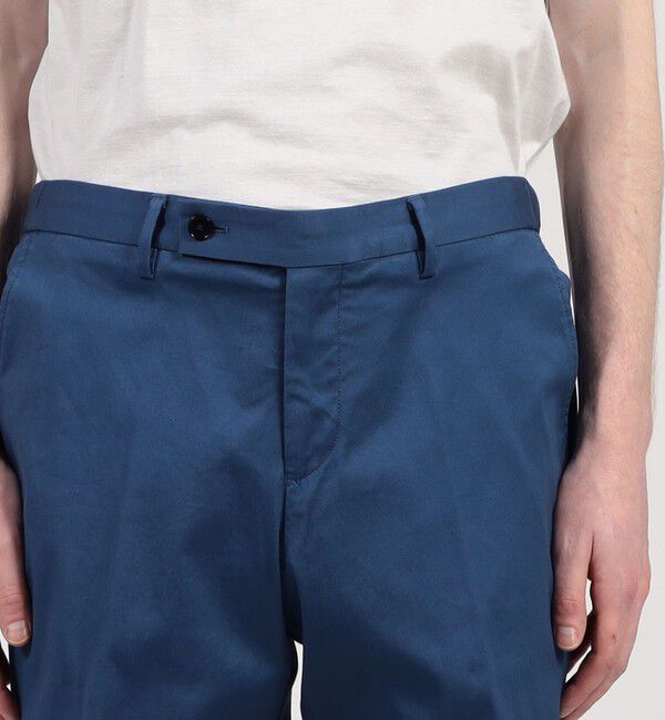 TOMORROWLAND MENS「アイスコットンピケ イージースラックス」|チノ|