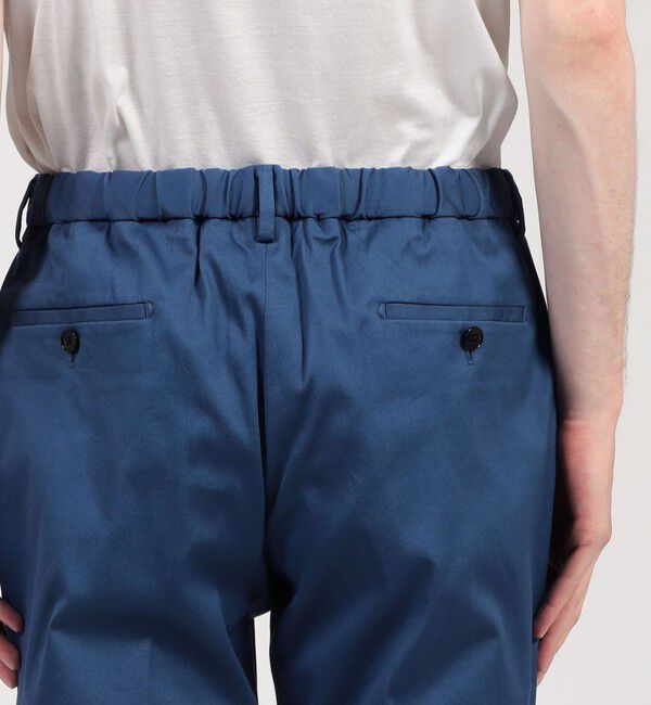 TOMORROWLAND MENS「アイスコットンピケ イージースラックス」|チノ|