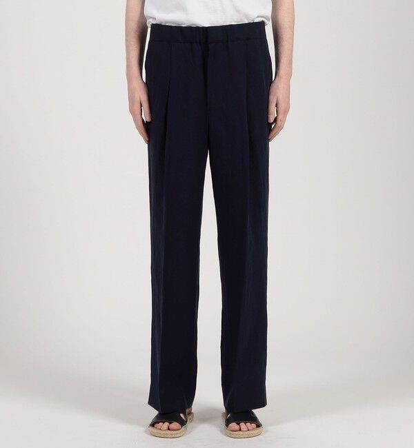 TOMORROWLAND MENS「セルロースリネン 1プリーツバレル イージーパンツ」|その他|