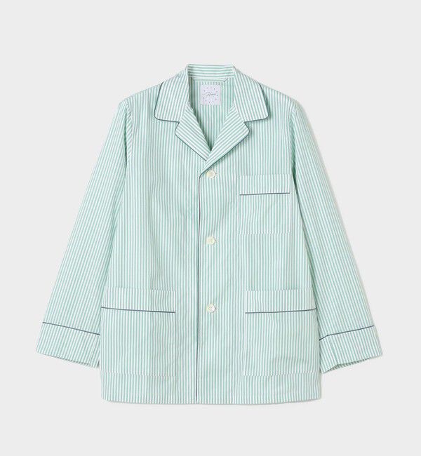 TOMORROWLAND HOME「コットンブロードストライプ パジャマ（ウィメンズ）」|ルームウェア|