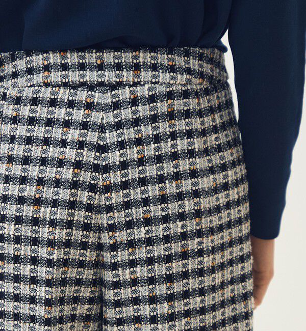 TOMORROWLAND collection「クロレギンガムチェック ワイドストレートパンツ」|その他|