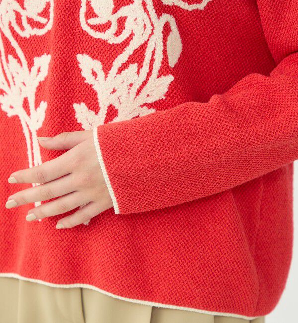 Ballsey「ポピーエンブロイダリー クルーネックプルオーバー」|ニット・セーター|