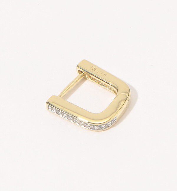 TOMORROWLAND GOODS「Otiumberg. Pave Edged Square Hoop ピアス」|ピアス|