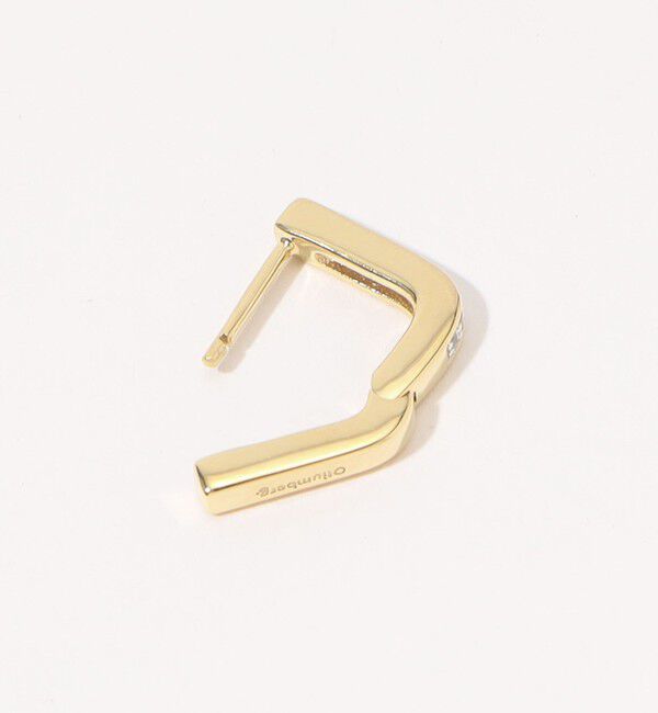 TOMORROWLAND GOODS「Otiumberg. Pave Edged Square Hoop ピアス」|ピアス|