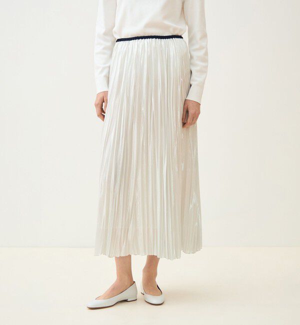 TOMORROWLAND collection「シルバーオーガンジー スイングプリーツスカート」|スカート|
