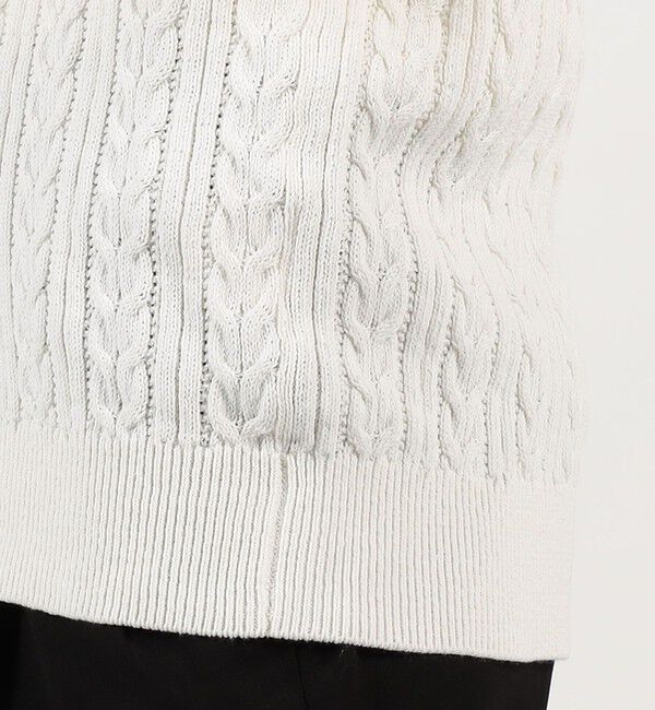 TOMORROWLAND MENS「コットンケーブル Vネックニット」|ニット・セーター|