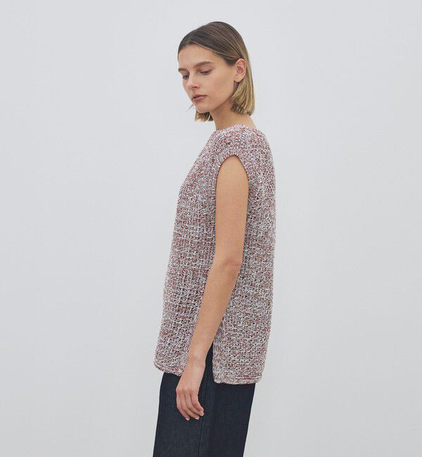 DES PRES「【WEB先行予約】ギマコットン ボートネックベスト」|ニット・セーター|