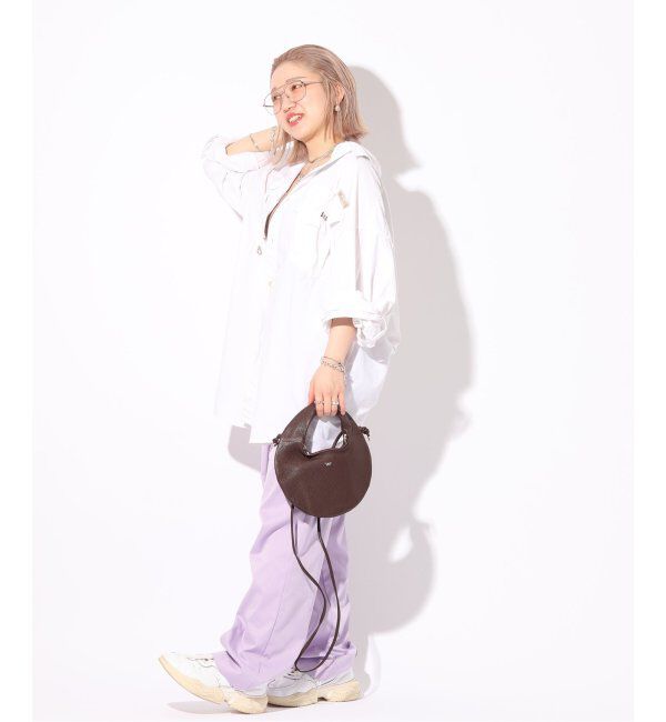 「【blancle/ ブランクレ】S.LEATHER ROUND MINI 2WAY BAG」|ショルダー・メッセンジャー|