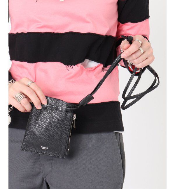  「【blancle/ ブランクレ】S.LETHER Minimini zip draw」|ショルダー・メッセンジャー|