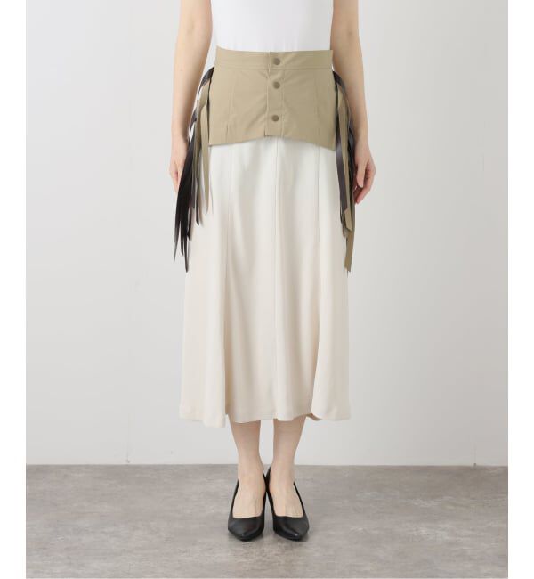  「TOGA PULLA TWILL FRINGE SKIRT TP261-FG228：スカート」|スカート|