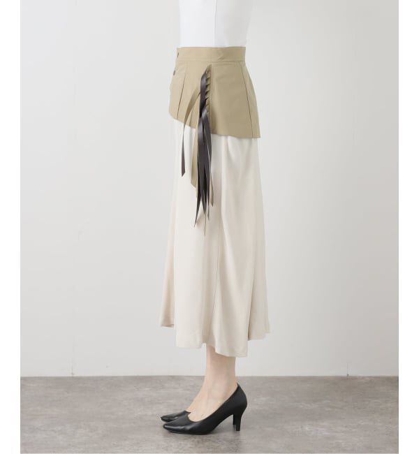  「TOGA PULLA TWILL FRINGE SKIRT TP261-FG228：スカート」|スカート|