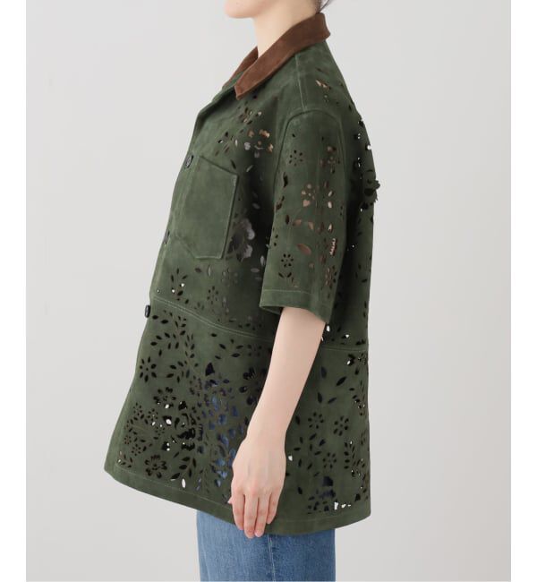  「MASU BANDANA HOLE LEATHER SHIRT M26U6SH002：シャツ」|シャツ・ブラウス|