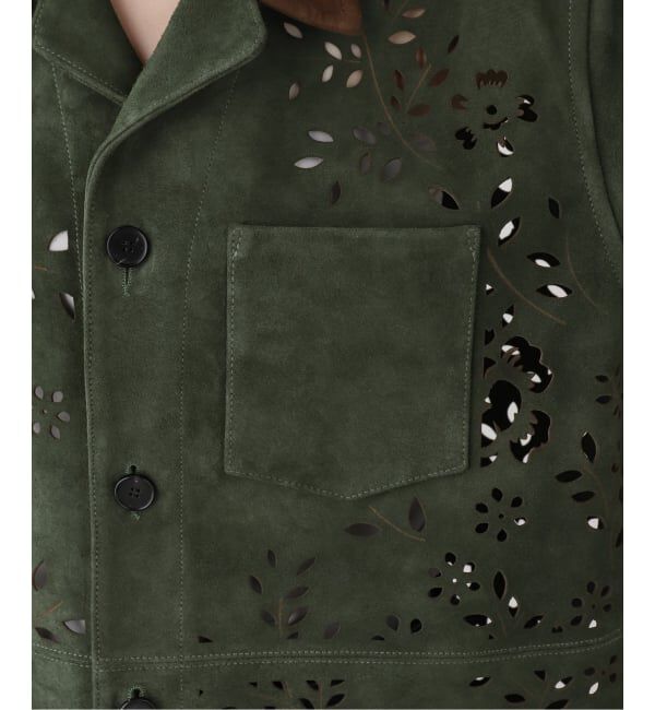  「MASU BANDANA HOLE LEATHER SHIRT M26U6SH002：シャツ」|シャツ・ブラウス|