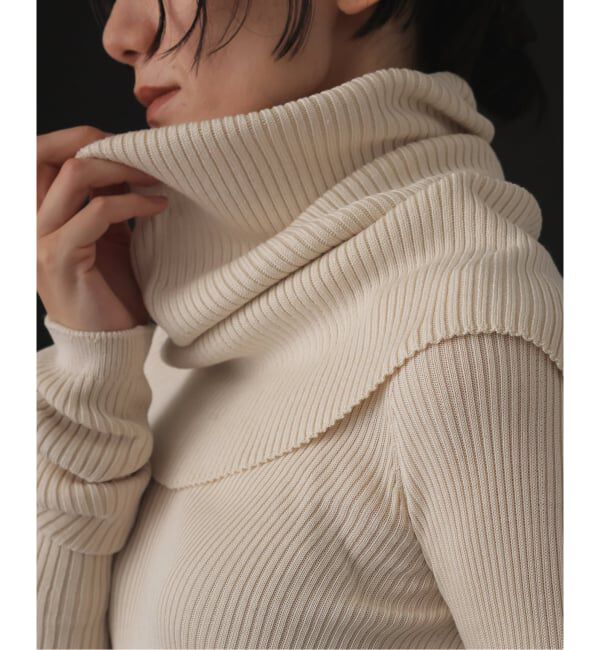 EMILYWEEK「シルク混リブネックウォーマー」|その他|ナチュラル