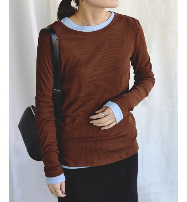 EMILYWEEK「《追加予約10》パウダリーコットンプルオーバー（ブルー）」|Tシャツ・カットソー|